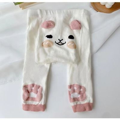 2-4 έτη Παιδικά στενά leggings με χαριτωμένο μοτίβο παχύ και φιλικό προς το δέρμα σε πέντε χρώματα