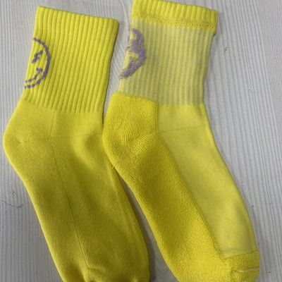 Καθημερινές κάλτσες για γυναίκες Custom Color Logo OEM Combed Cotton Half-Loop Ankle Cute Socks