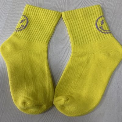 Καθημερινές κάλτσες για γυναίκες Custom Color Logo OEM Combed Cotton Half-Loop Ankle Cute Socks
