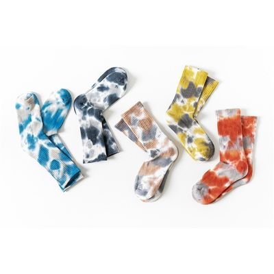 Καλοκαίρι 2023 Τεχνολογία Custom Tie-Dye Τροχαία κάλτσες μεσαίας πλάκας για UNISEX EU μέγεθος 37-44