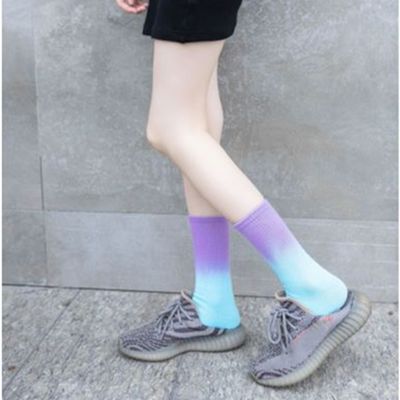 Θερινή πολυχρωματική επιλογή Tie Dye Unisex κάλτσες για τη μόδα Αθλητισμός Νέοι