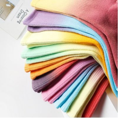 Θερινή πολυχρωματική επιλογή Tie Dye Unisex κάλτσες για τη μόδα Αθλητισμός Νέοι