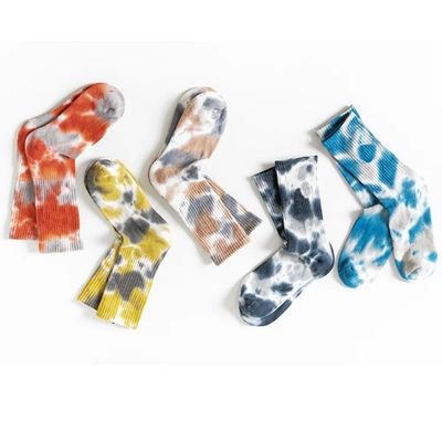 Κανονικό στυλ Tie Dye Cotton Αθλητικές κάλτσες συμπίεσης για ενεργό τρόπο ζωής