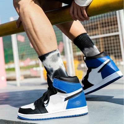 Κανονικό στυλ Tie Dye Cotton Αθλητικές κάλτσες συμπίεσης για ενεργό τρόπο ζωής