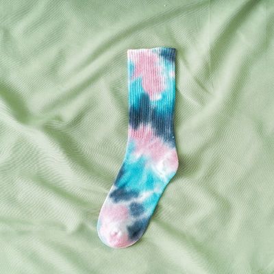 70% βαμβάκι 25% πολυεστέρα 5% σπάντεξ Unisex Tie Dye Socks Regular Style Direct Supply