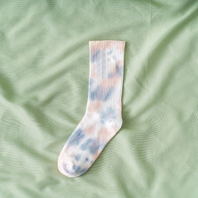70% βαμβάκι 25% πολυεστέρα 5% σπάντεξ Unisex Tie Dye Socks Regular Style Direct Supply